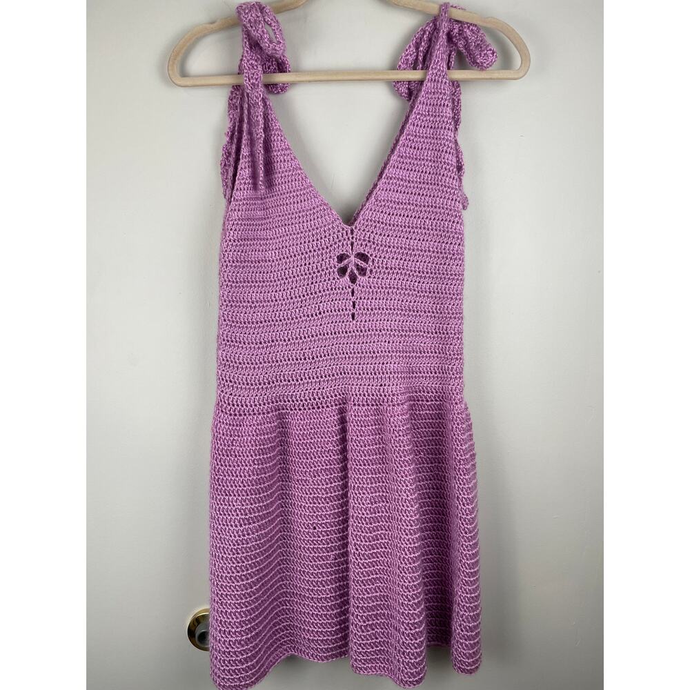Be Brave Yarn Crochet Dragonfly Minidress Sz S/M View 3